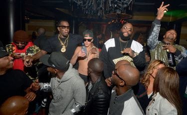 En « chaperon » de Justin Bieber lors d’une soirée à Atlanta, en 2014. Mentor du jeune chanteur à ses débuts, il pourrait avoir été aussi son bourreau.