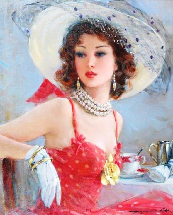 Peinture Konstantin Razumov 11 - Peintures Konstantin Razumov : Impressionnisme Glamour - Art