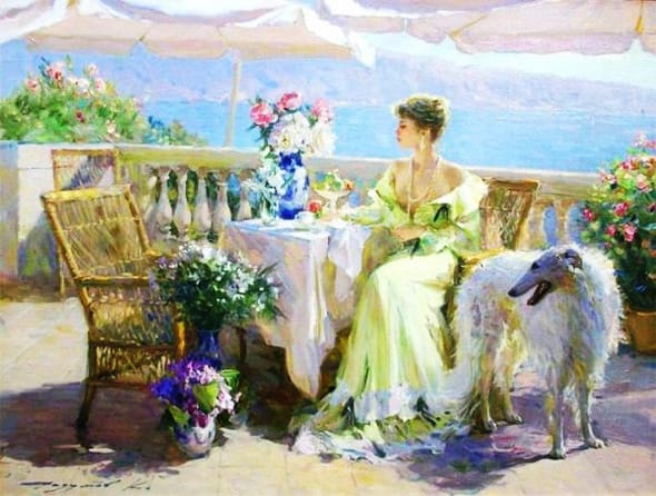 Peinture Konstantin Razumov 3 - Peintures Konstantin Razumov : Impressionnisme Glamour - Art
