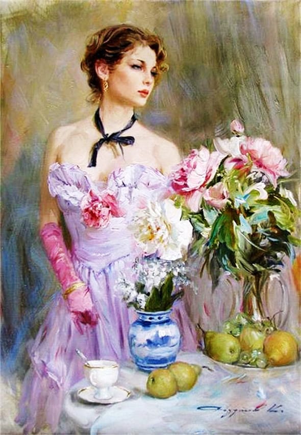 Peinture Konstantin Razumov 4 - Peintures Konstantin Razumov : Impressionnisme Glamour - Art