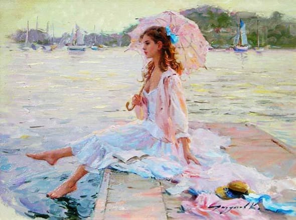 Peinture Konstantin Razumov 9 - Peintures Konstantin Razumov : Impressionnisme Glamour - Art