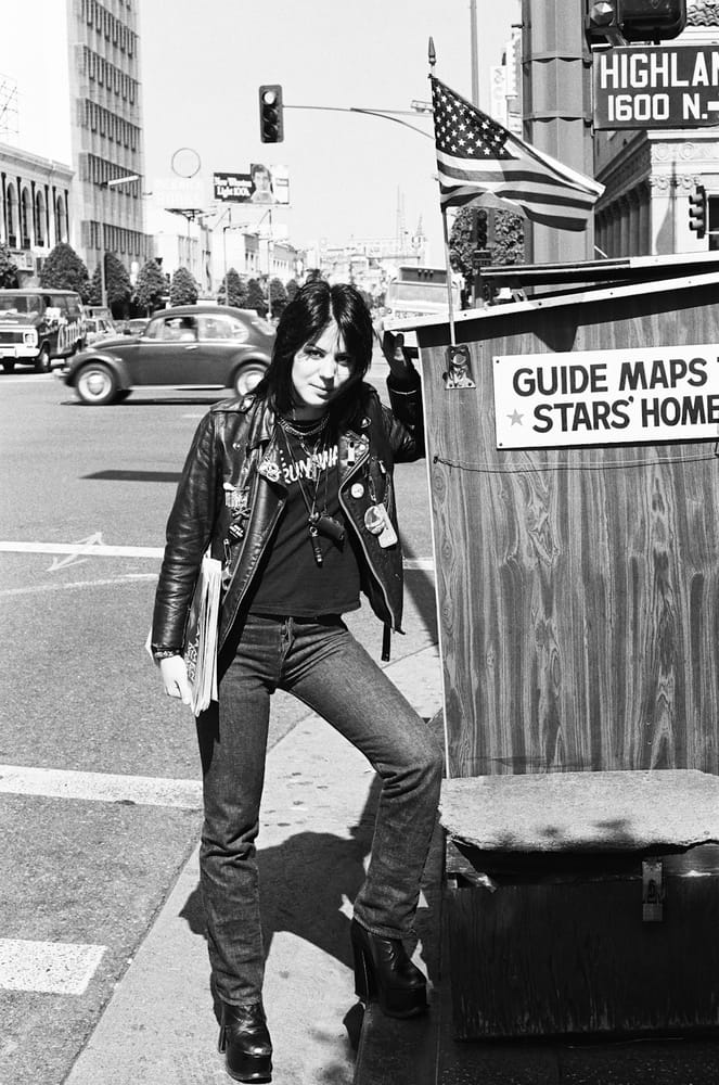 Joan Jett Hollywood Blvd 1977 Photo by Brad Elterman NOT FOR PUBLICATION WITHOUT PRIOR PERMISSION!!