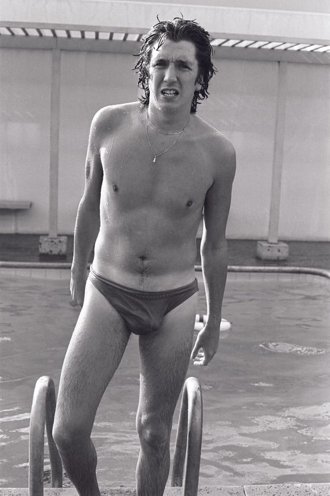 SThere’s A Sex Pistol In My Pool! 1978: My first apartment was on Doheny, right off the Sunset Strip.  It was the coolest building in town. Full of wanna-be actors, models, groupies and hookers. Everyone passed through here. Shortly after the Sex Pistols broke up, Rory Johnston, who worked with Malcolm McLaren and the Sex Pistols and was part of the local punk scene, brought Steve Jones over to my apartment for some photos. Steve stripped down to his underwear, took a swim, loving all the attention by shocking everyone. He is my neighbor and still a friend today.