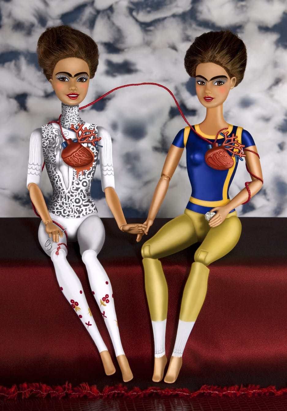Echange à coeur ouvert. clin d'oeil à Frida Kahlo