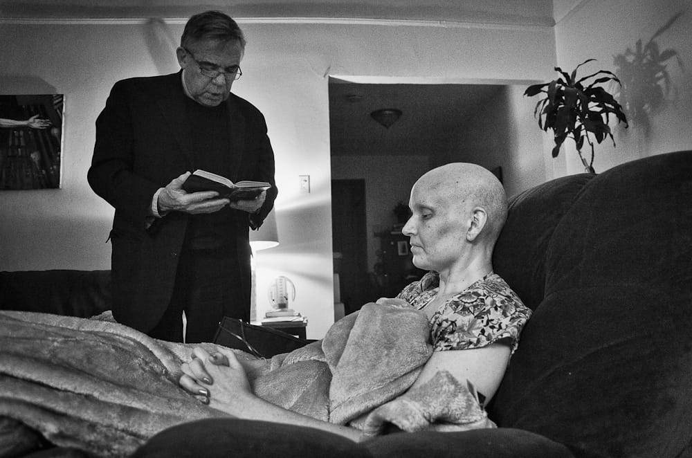 Fr Duffell praying