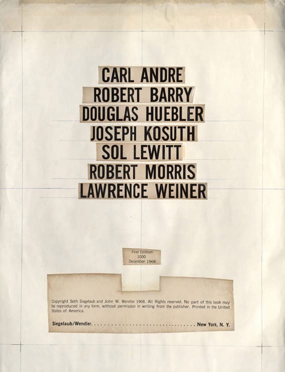 Maquette de la page de titre du livre Xerox 1968 
